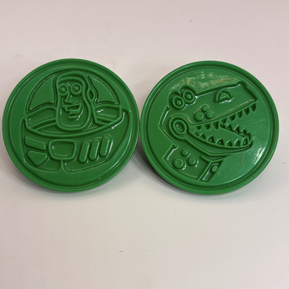 Disney Pixar Toy Story Buzz Lightyear Rex  Cookie Cutters Stamps 2pc